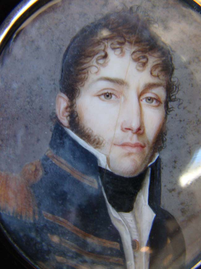 A fine and rare Portrait Miniature of an American Naval Officer by Jean Francois de la Vallee circa 1805 — image 2